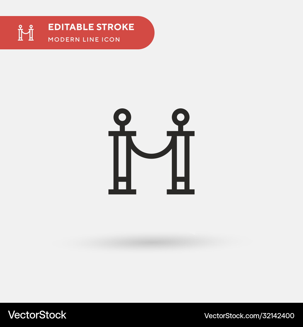Queue simple icon symbol Queue simple icon symbol Vector Image