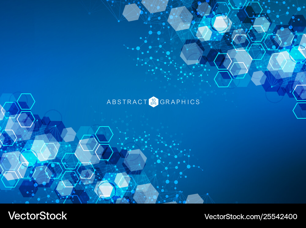 Science network pattern connecting lines and dots Science network pattern connecting lines and dots vector image