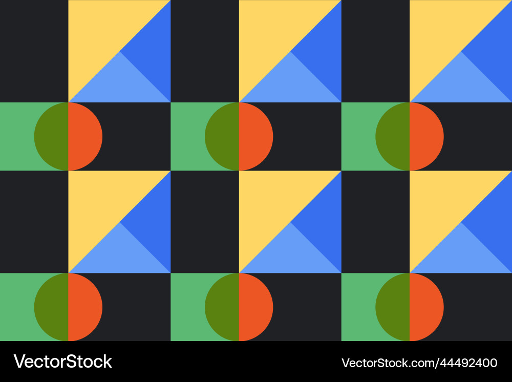 Seamless pattern simple geometry forms Seamless pattern simple geometry forms Vector Image