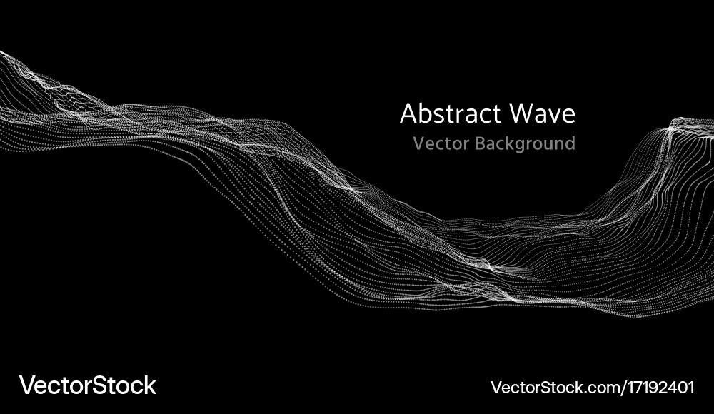 Abstract Mesh Network Wave vector image