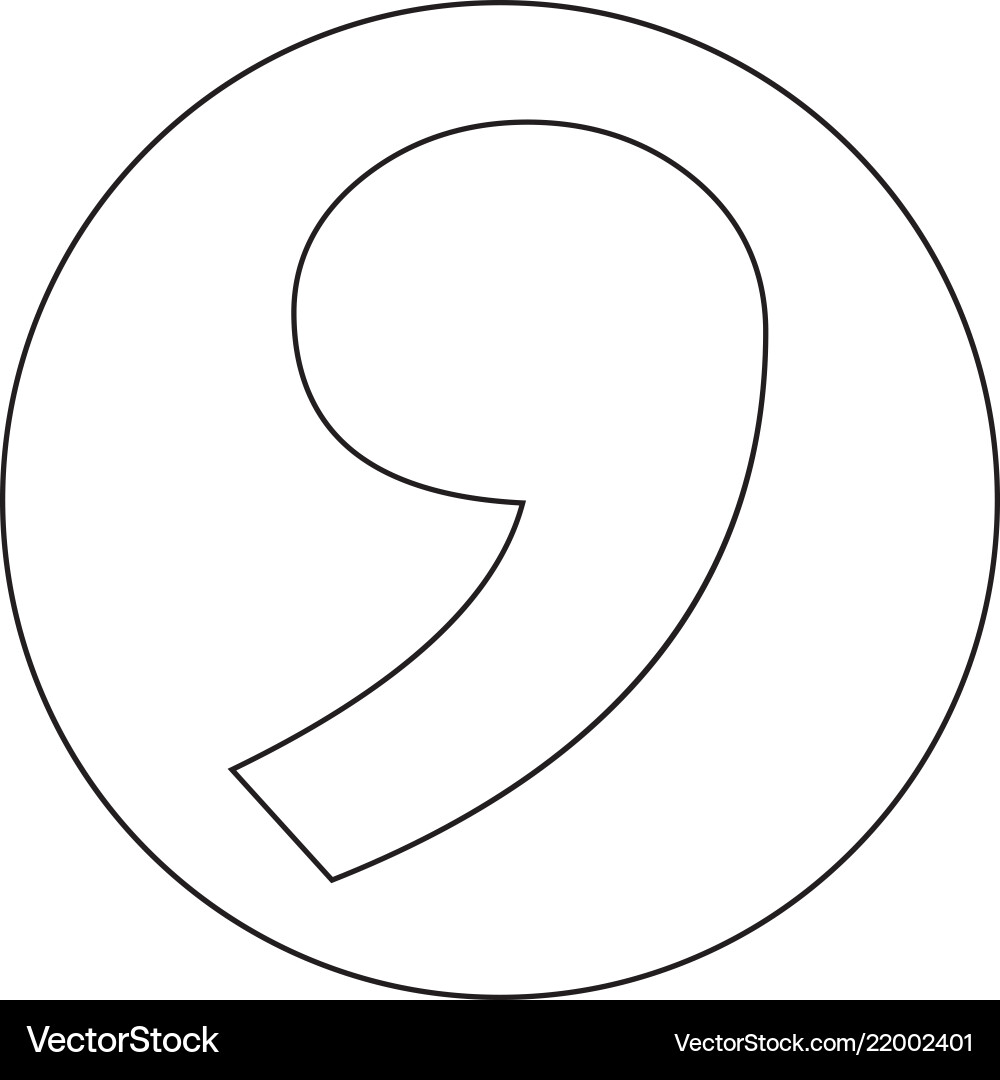 Comma icon Royalty Free Vector Image - VectorStock