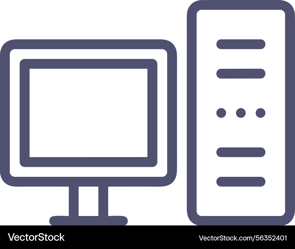 Computer icon symbol image Computer icon symbol image Vector Image