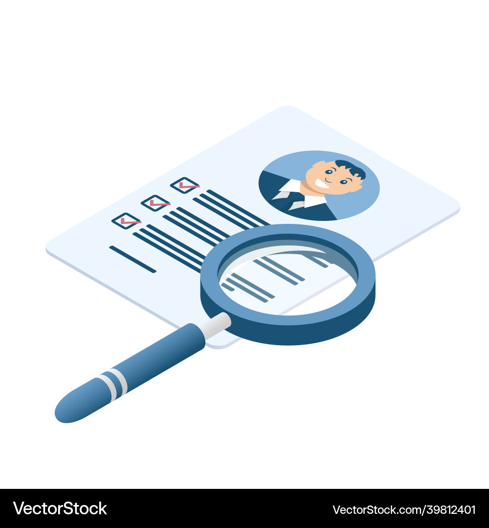 Document with personal data Document with personal data vector image