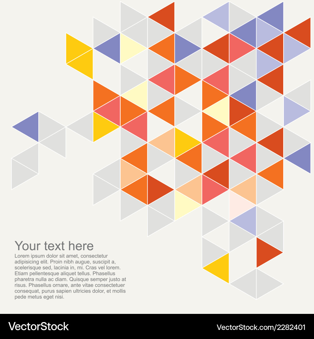 Geometric Triangle Pattern Card vector image