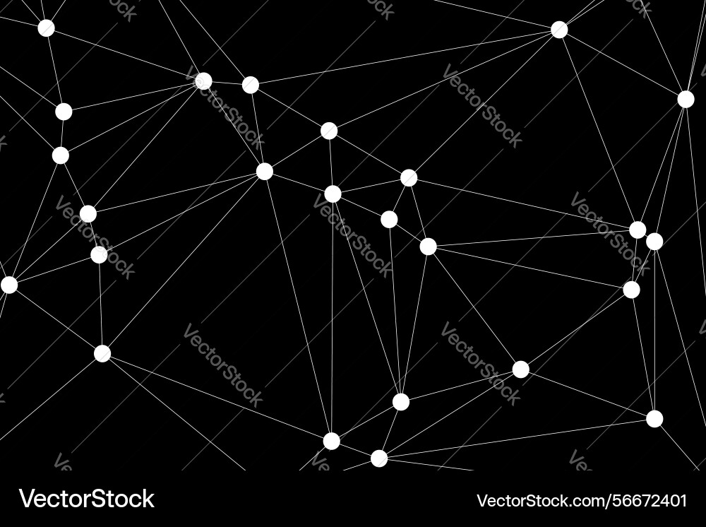 Global network connection background for banner vector image