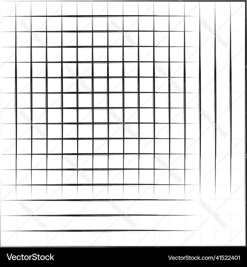 Grid mesh graticule with grungy irregular lines Grid mesh graticule with grungy irregular lines vector image