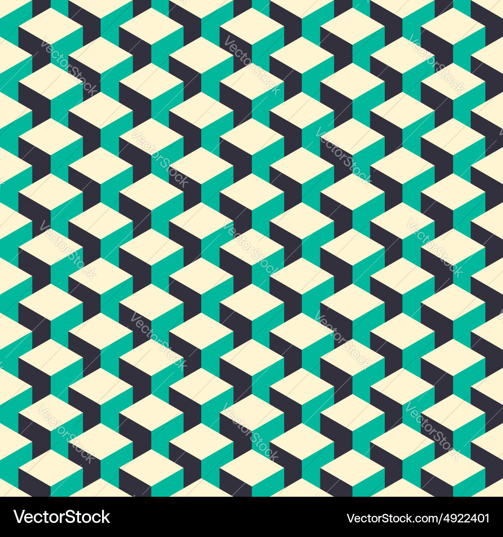 Isometric Cube Pattern vector image