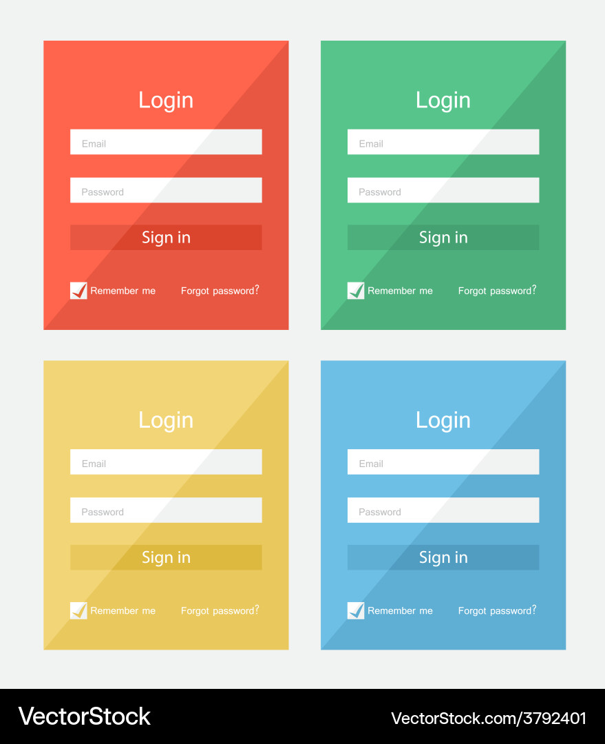 Member login Royalty Free Vector Image - VectorStock
