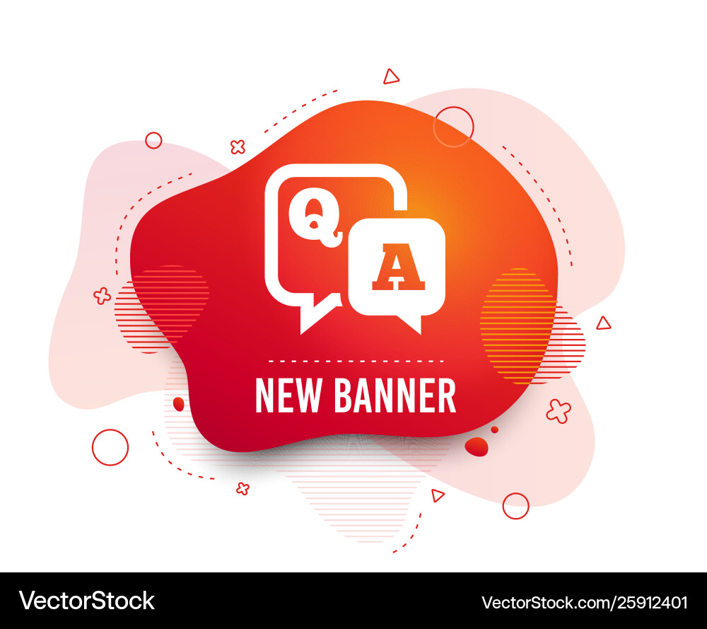 Question answer sign icon qa symbol Vector Image