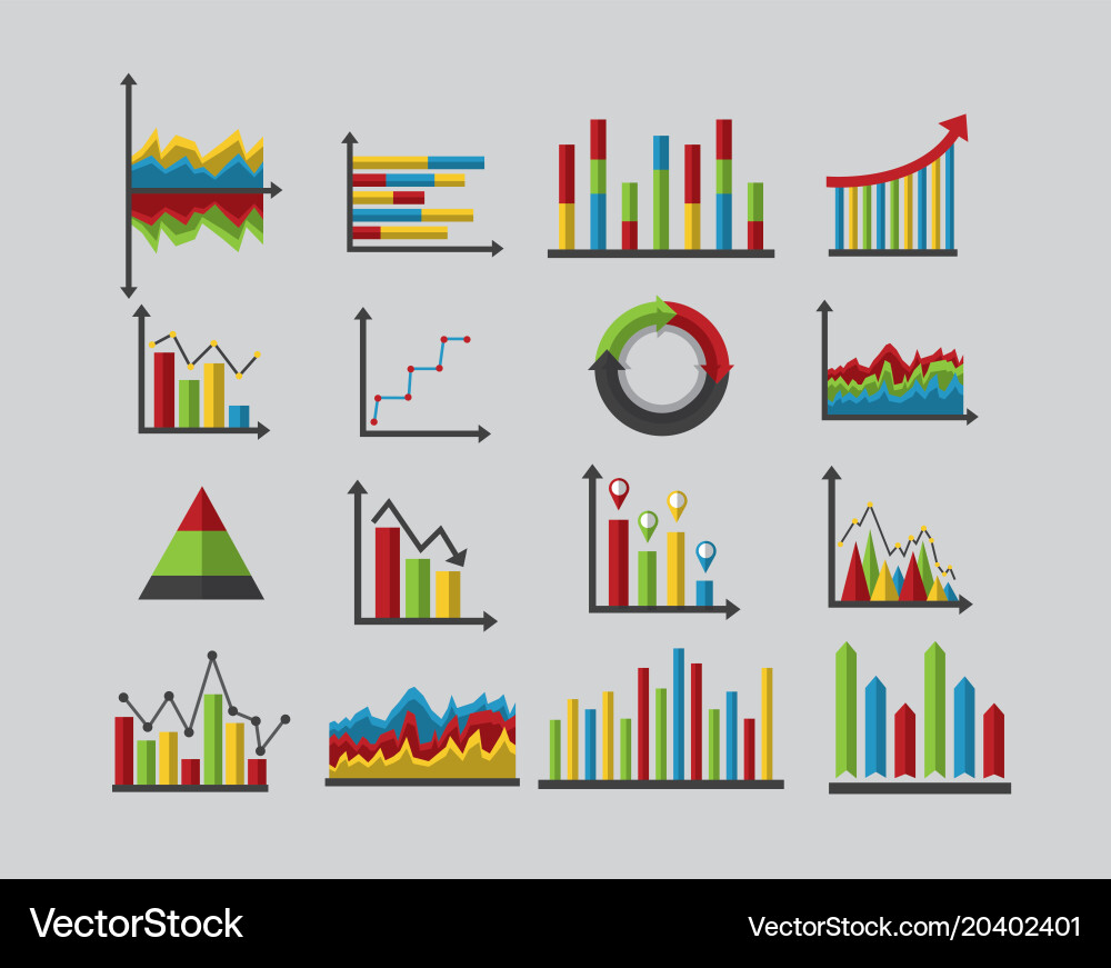 Statistics analysis data Vector Image