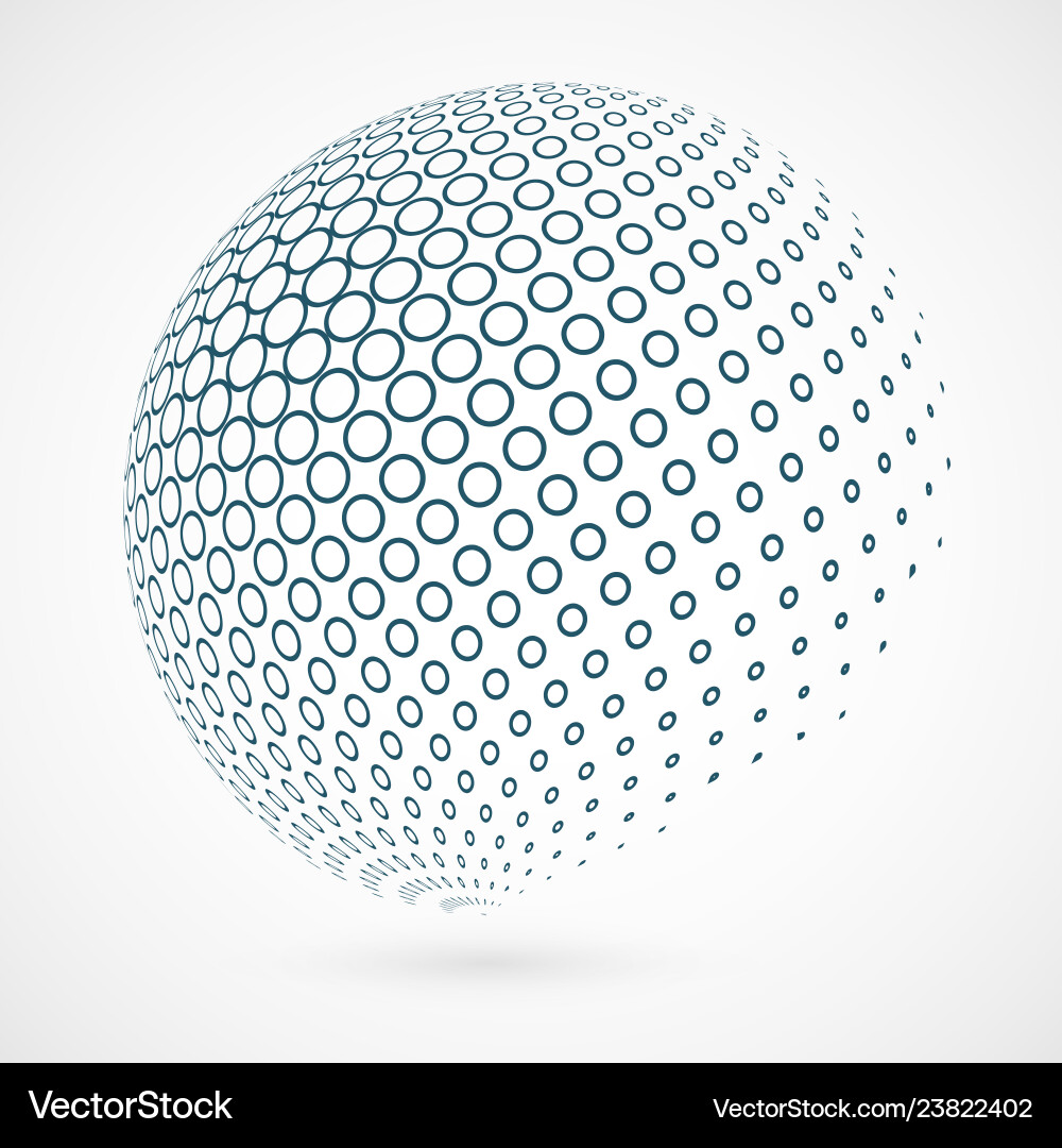 Abstract Circle Global Pattern vector image