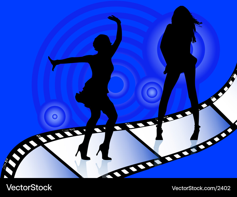 Dynamic Dance Performance Vector Image