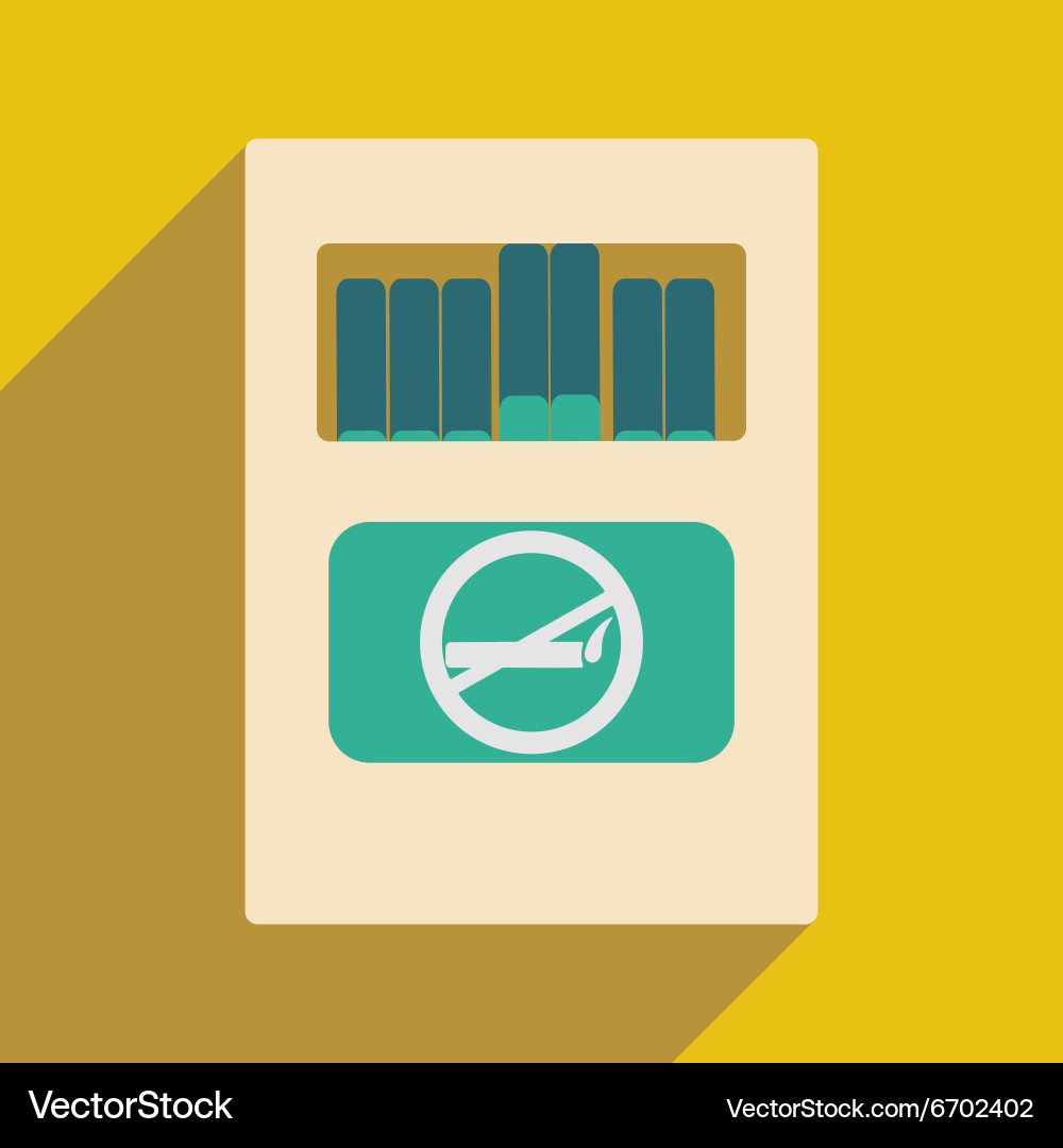 Flat with shadow icon and mobile application pack Vector Image