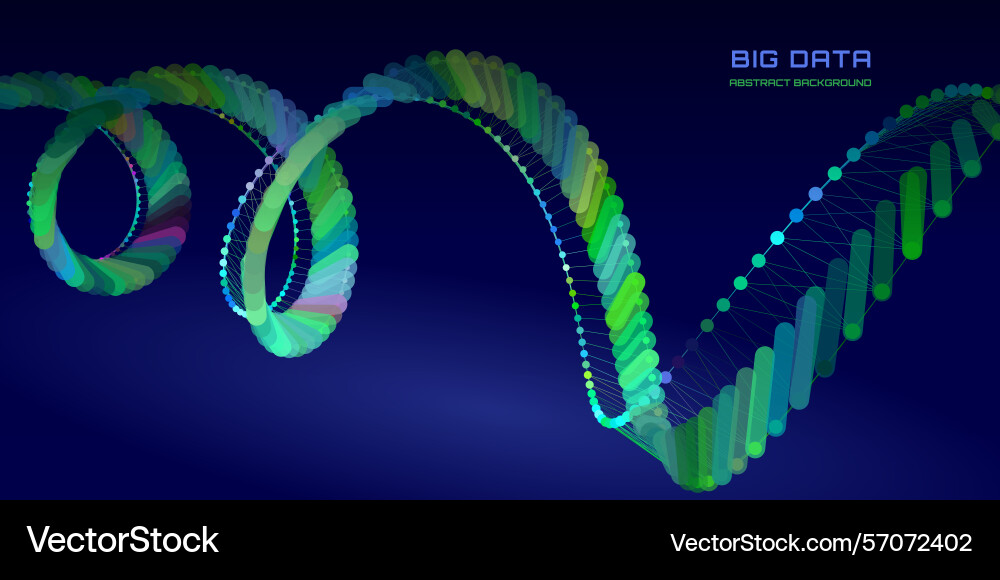 Futuristic background lines from dots quantum Vector Image