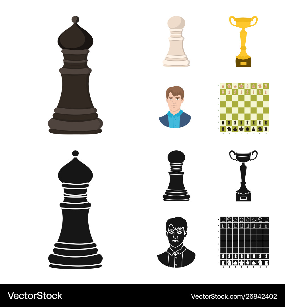 Isolated object checkmate and thin icon Isolated object checkmate and thin icon Vector Image