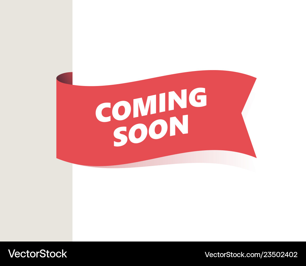 Red left tag waving flag with shadow Vector Image