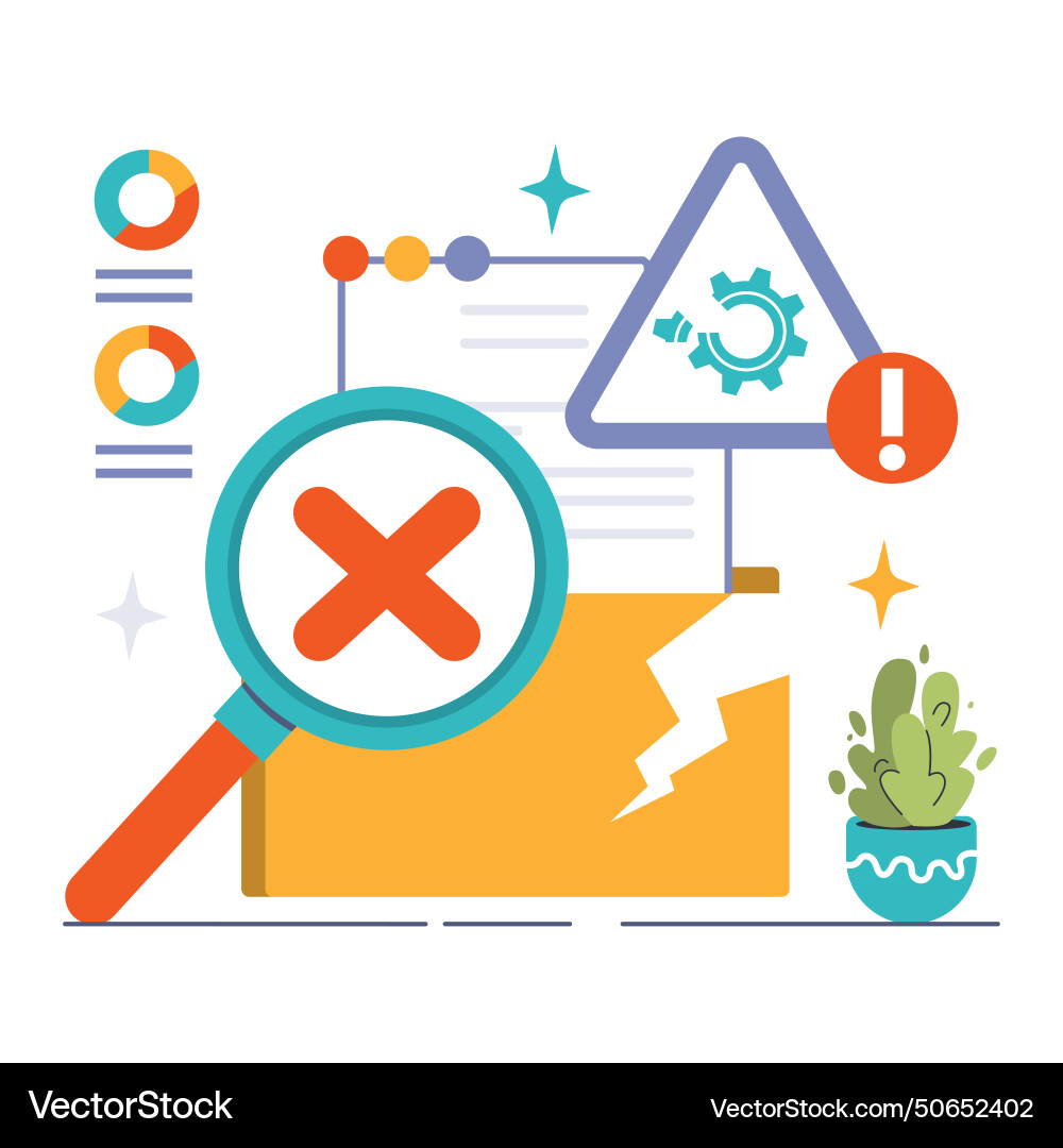 Software testing code and debugging Software testing code and debugging vector image