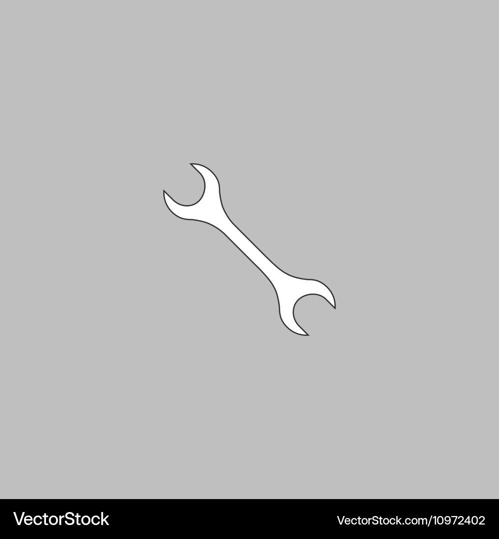 Spanner computer symbol vector image