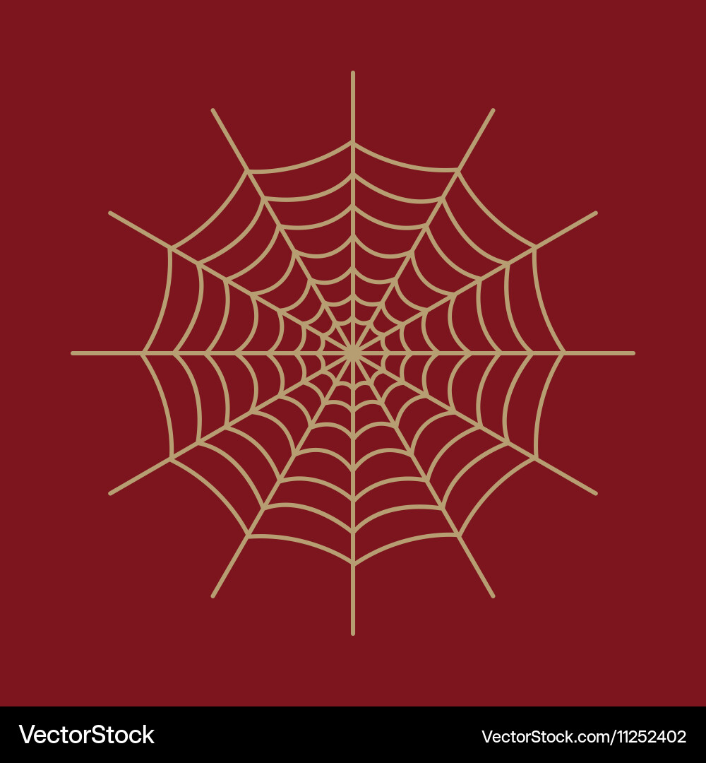 Spiderweb icon web symbol flat Vector Image