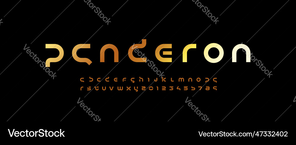 Technology space font digital cyber alphabet made Technology space font digital cyber alphabet made Vector Image