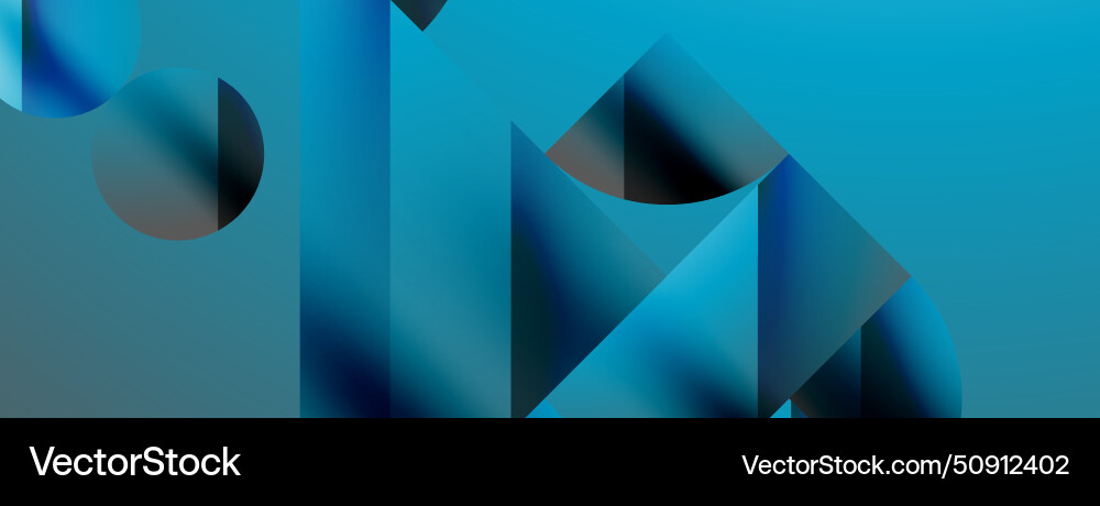 Triangles lines and round shapes - dynamic Vector Image
