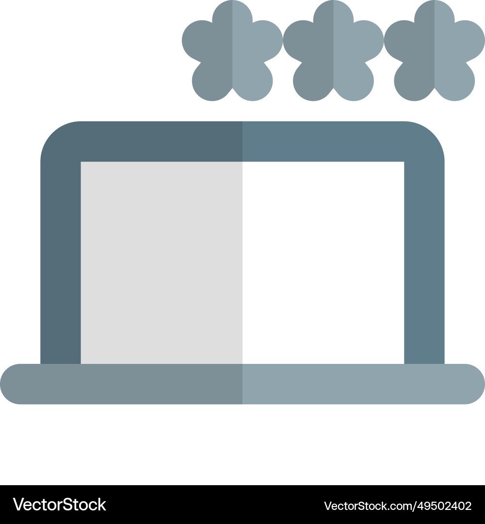 Utilizing password to prevent unauthorized access Vector Image