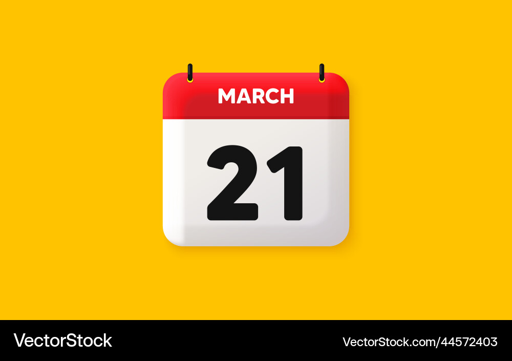 21th day of the month icon event schedule date vector image