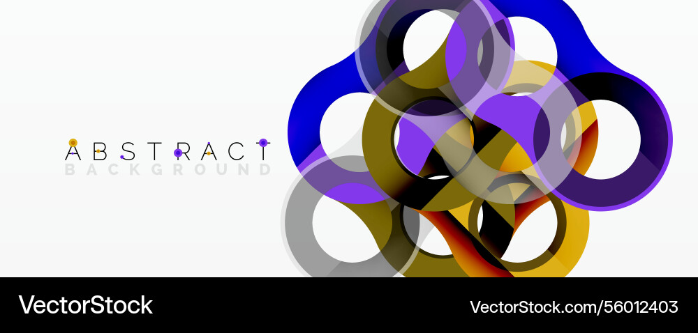Abstract circle element composition Vector Image