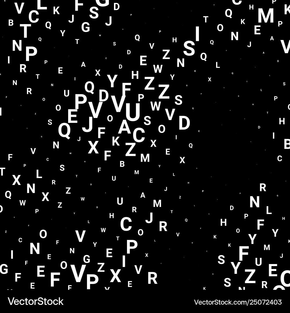 Abstract texture with letters Abstract texture with letters vector image