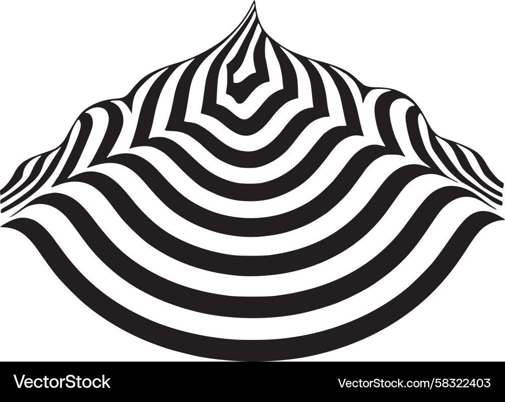 Abstract Wave Pattern Vector Image