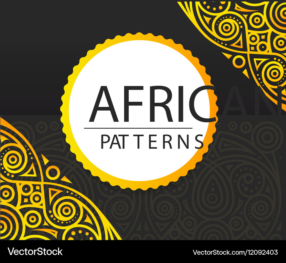 African Tribal Pattern Vector Image