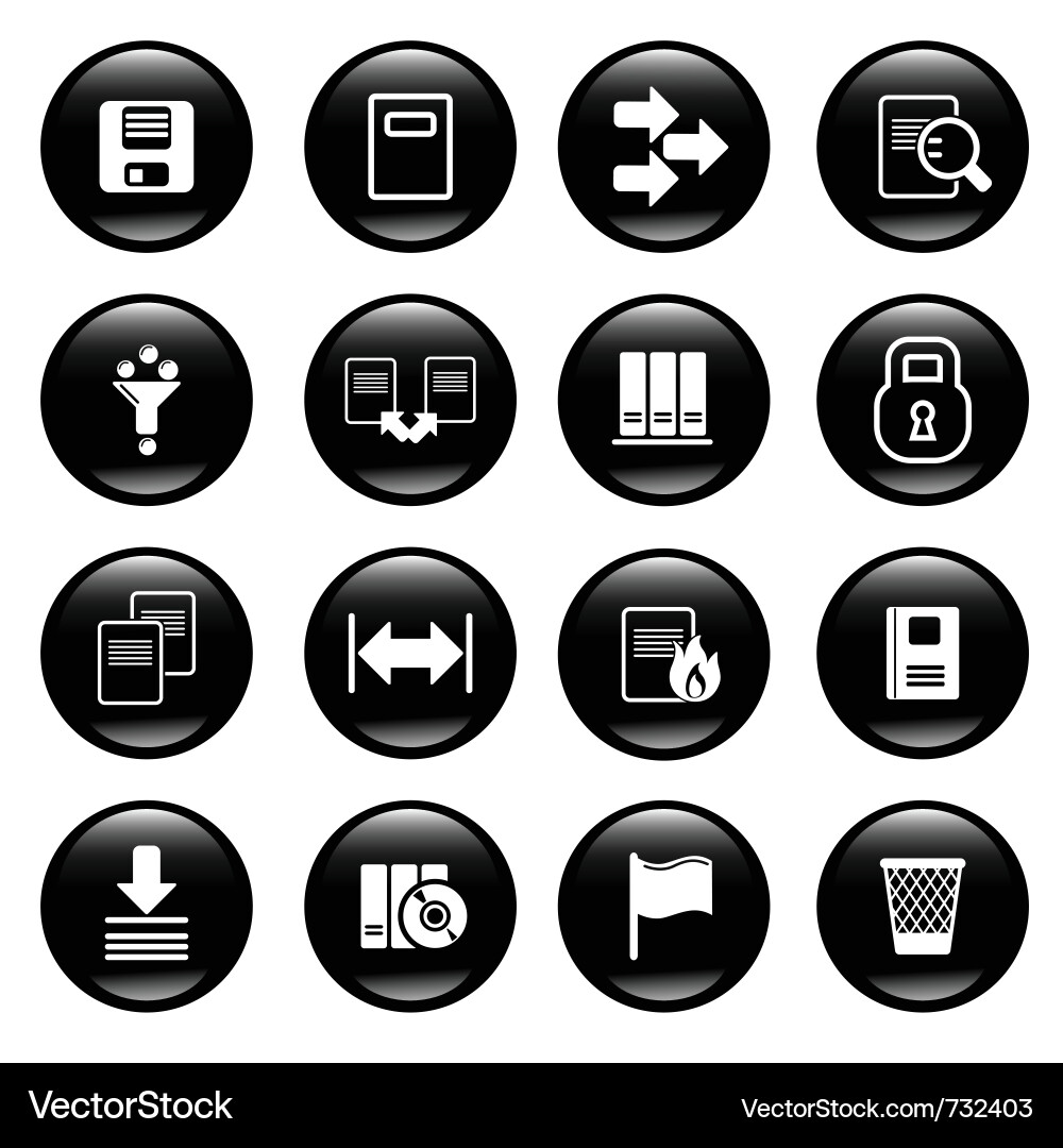 Computer Icon Set vector image