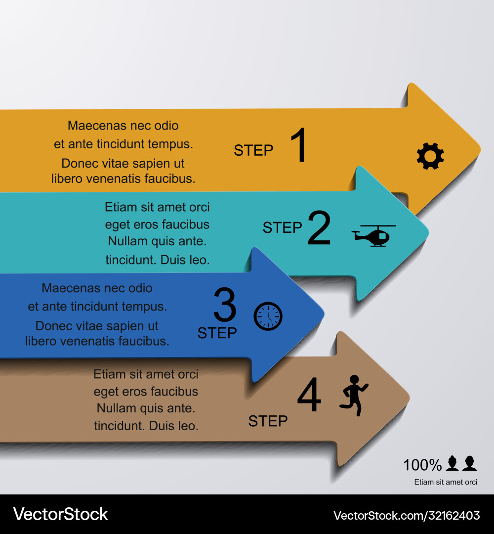 Presentation slide template editable at your vector image