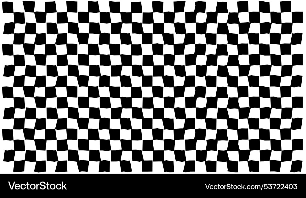 Psychedelic checkerboard pattern Psychedelic checkerboard pattern vector image