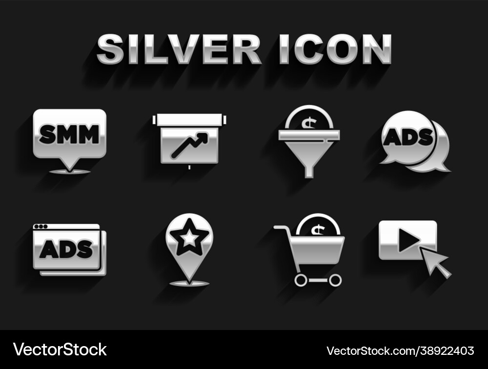 Set map pointer with star advertising shopping Vector Image