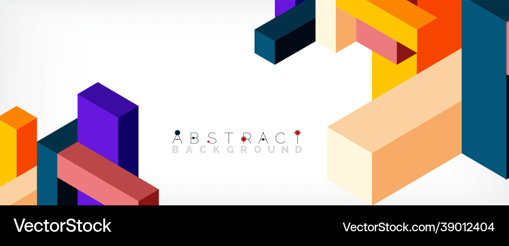 Abstract background 3d cubes cubic elements Abstract background 3d cubes cubic elements vector image