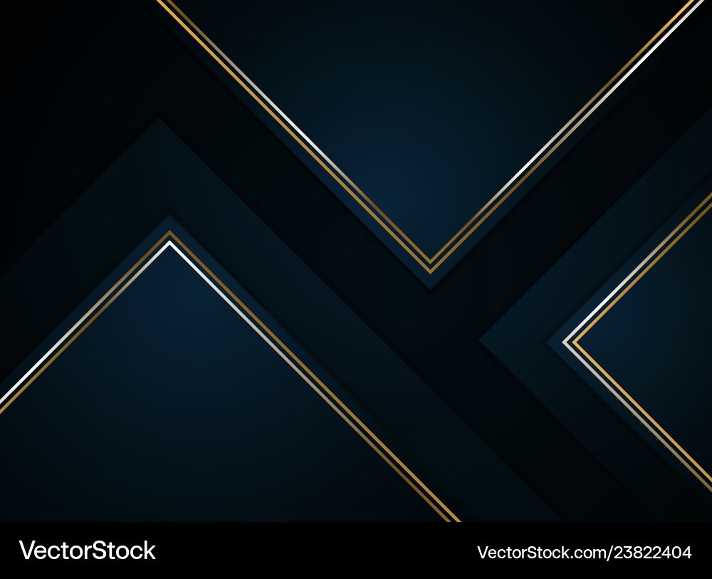 Abstract paper cut gradient dark blue with golden Abstract paper cut gradient dark blue with golden vector image