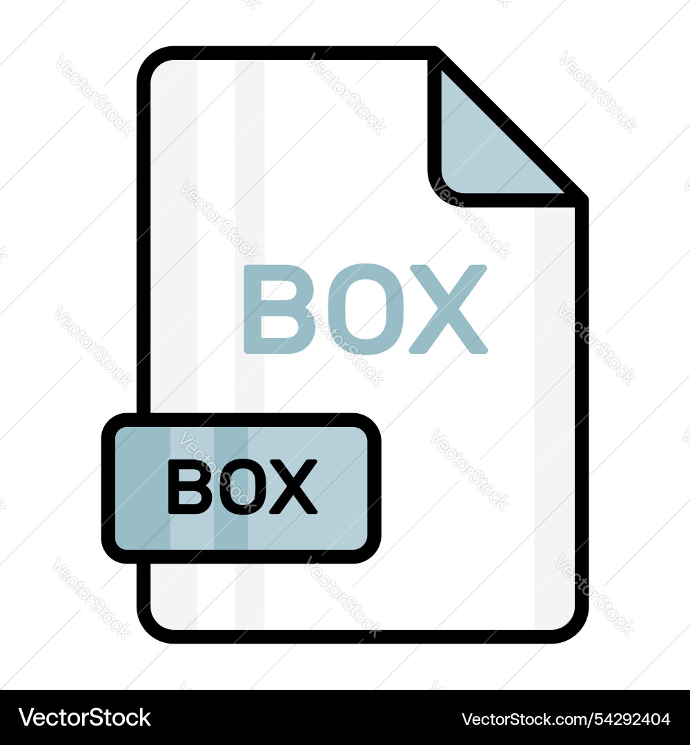 An amazing icon of box file editable design Vector Image