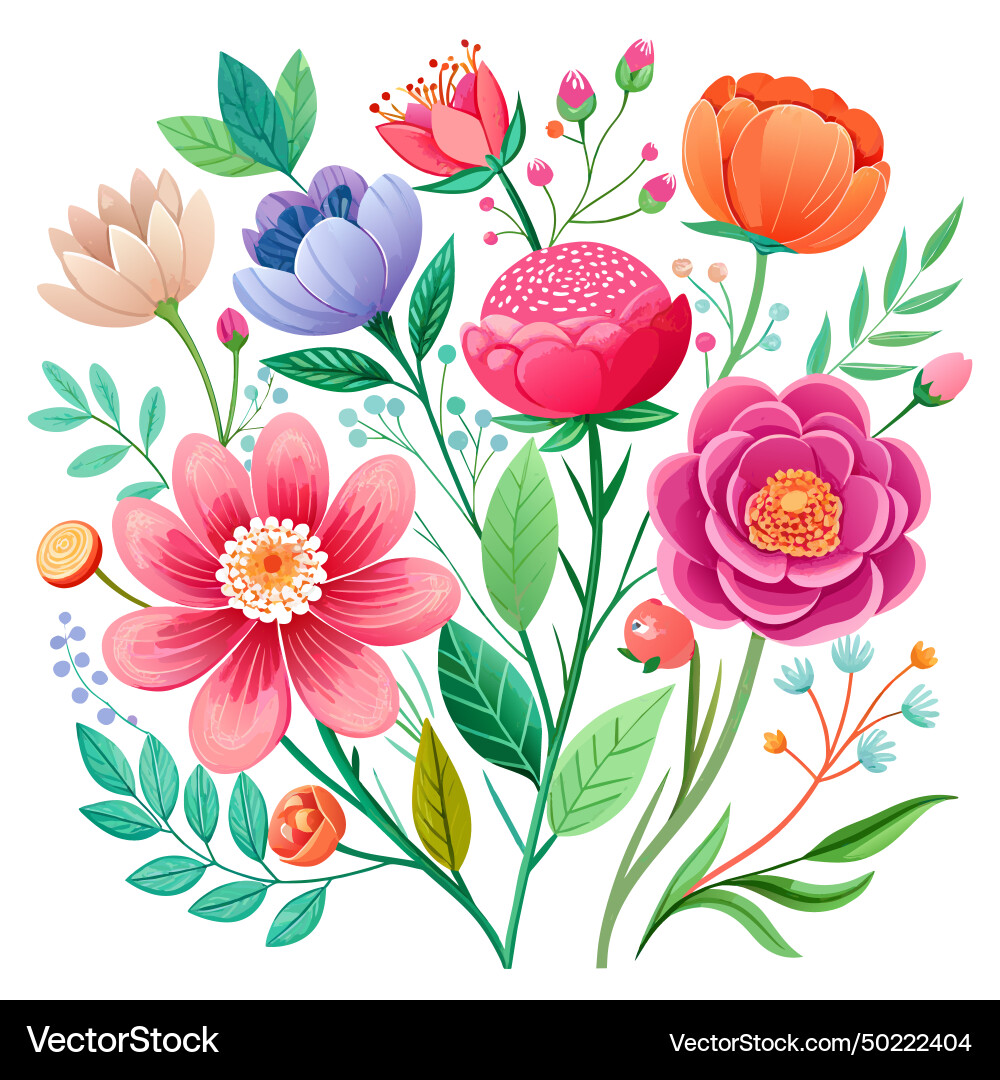 Bouquet von Blumen internationale Frauen Tag 8 Bouquet von Blumen internationale Frauen Tag 8 vektorbild