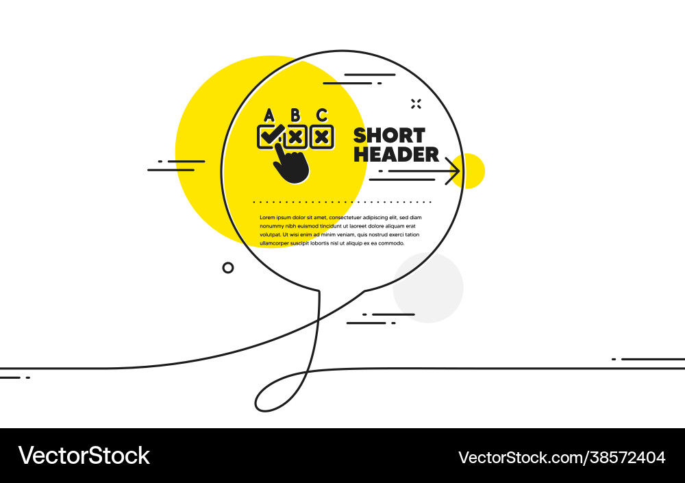 Correct checkbox icon select answer sign Vector Image