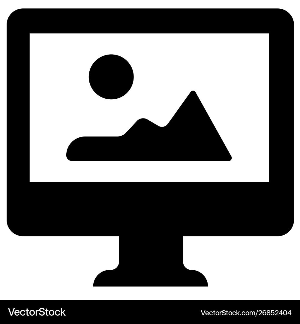 Desktop image icon graphics vector image