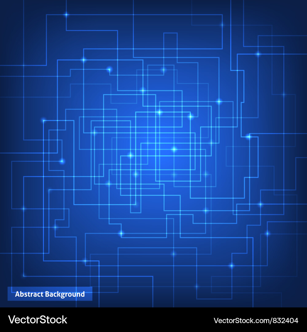 Digital Circuit Network Background Vector Image