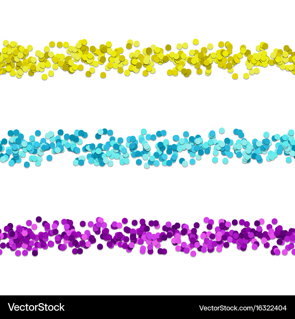 Dot pattern page dividing line design set vector image