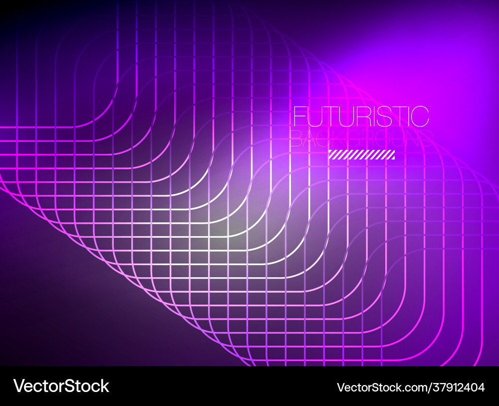 Neon color square shape lines abstract background Neon color square shape lines abstract background vector image