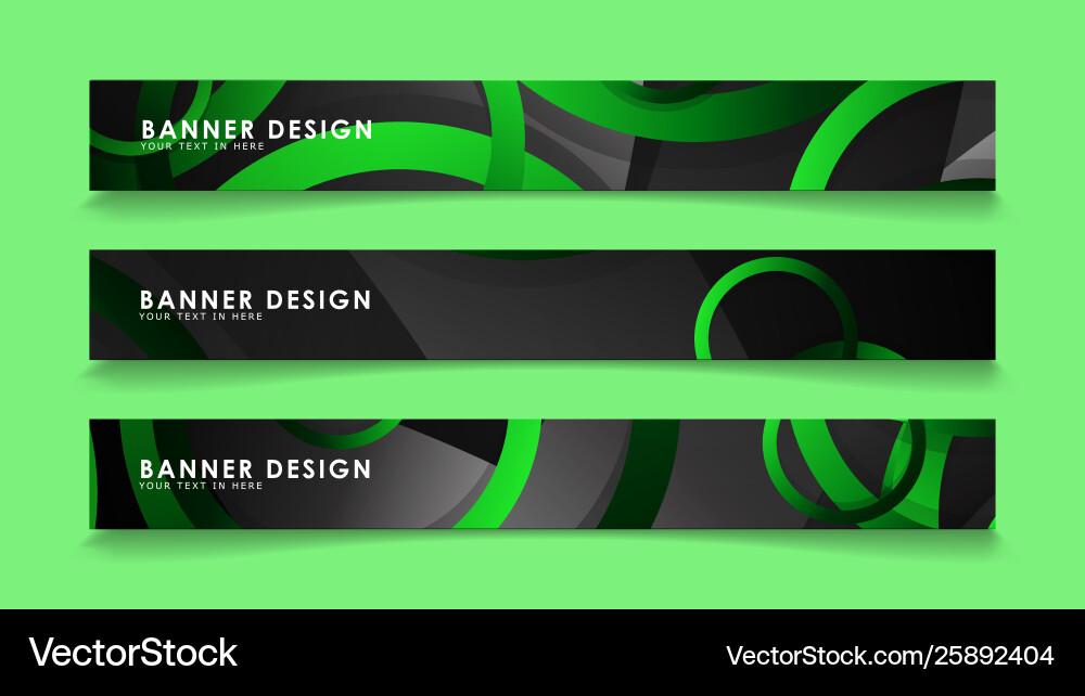 Set rectangular banners with background dark Set rectangular banners with background dark vector image