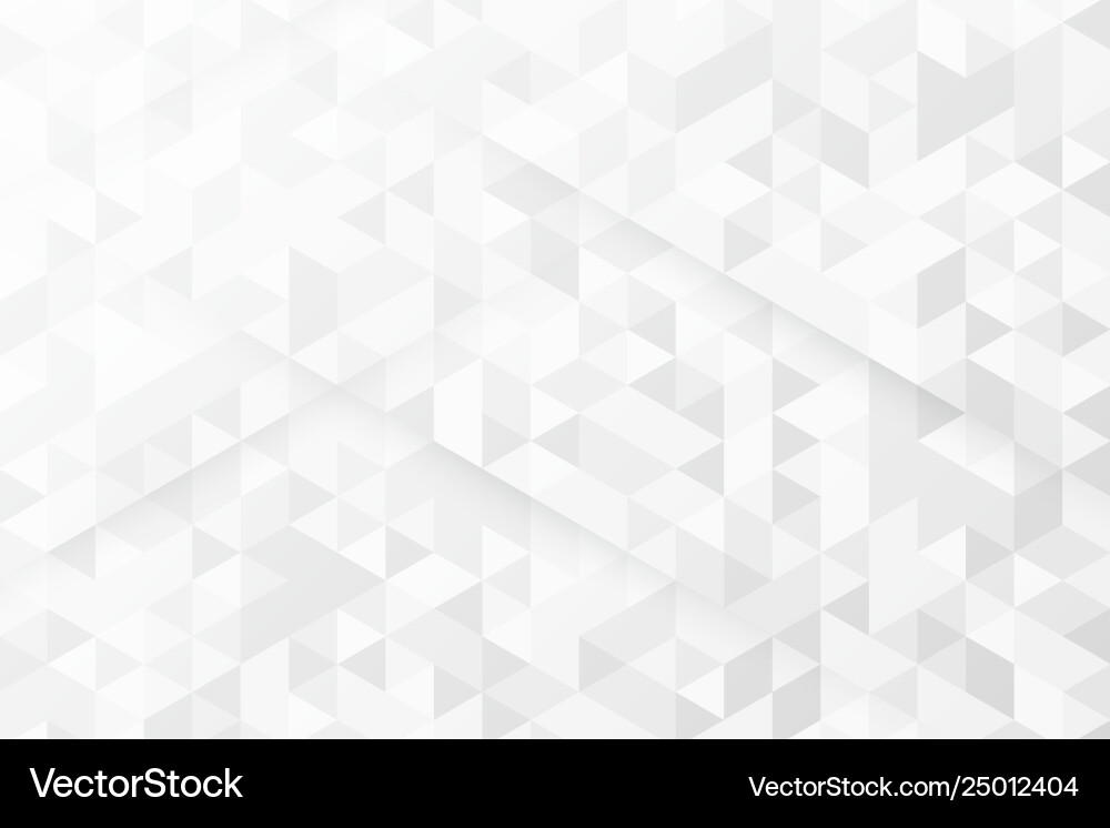 White background with triangle patterns vector image