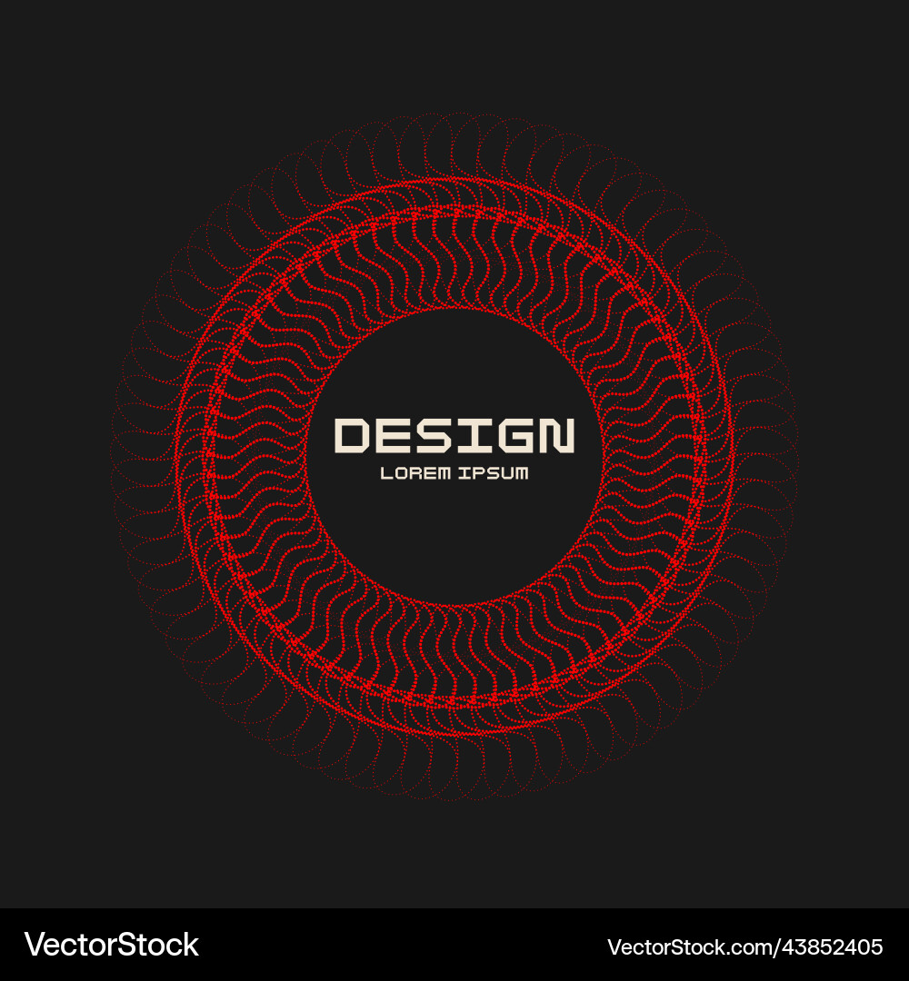 Abstract background with dynamic waves Vector Image