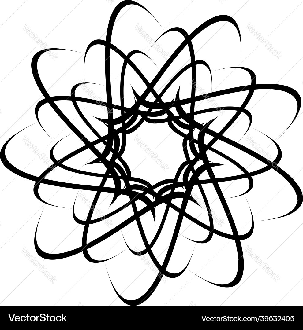 Abstract circular drawing amorphous nonfigurative Abstract circular drawing amorphous nonfigurative Vector Image