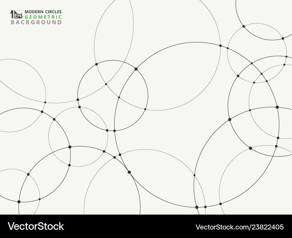Abstract Connection Circles vector image