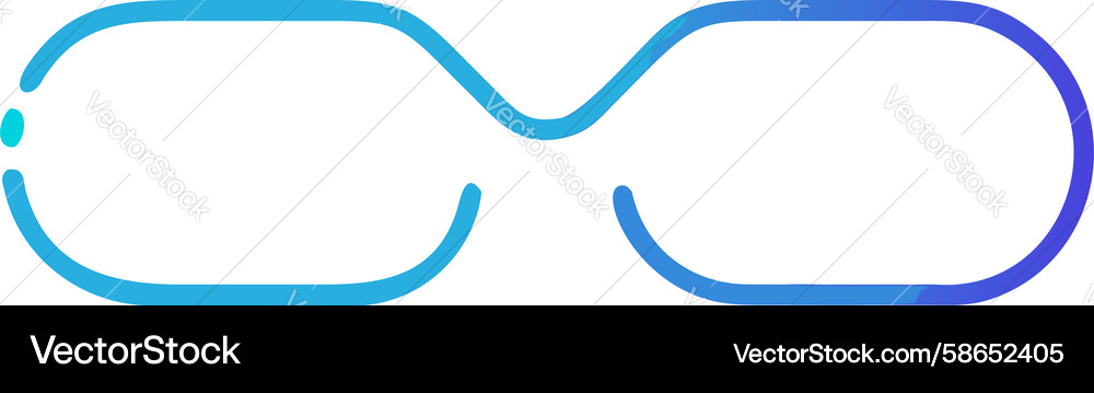 Abstract Fluid Loop Shape Vector Image